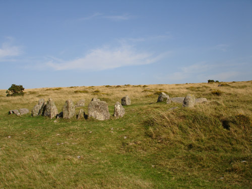 Nine Maidens at Belstone Tor