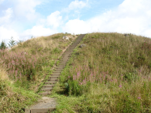 the south side of Heywood Castle motte
