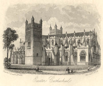 north side of Exeter Cathedral
