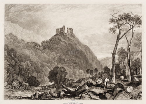 Okehampton Castle, on the River Okement