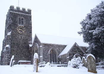 St Peter's Church in Zeal Monachorum, winter 2010